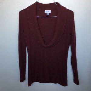 Burgundy Ann Taylor Loft Sweater